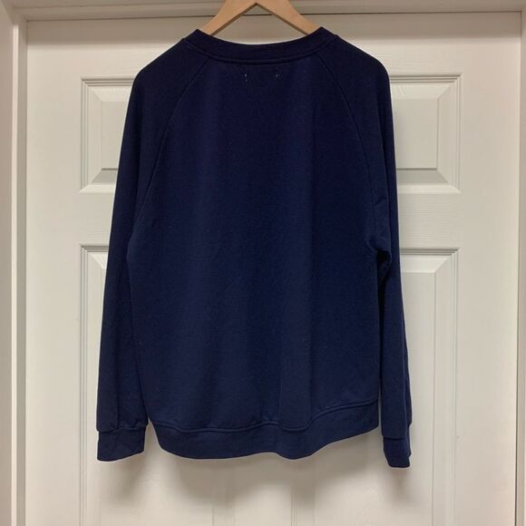 Rae Dunn Sparks Will Fly Navy Sweatshirt sz L EUC - Picture 3 of 4